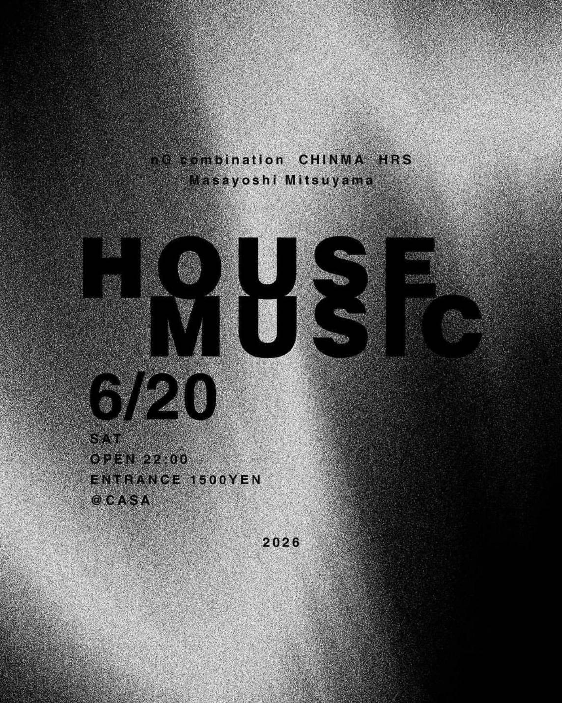 HOUSE MUSICフライヤー