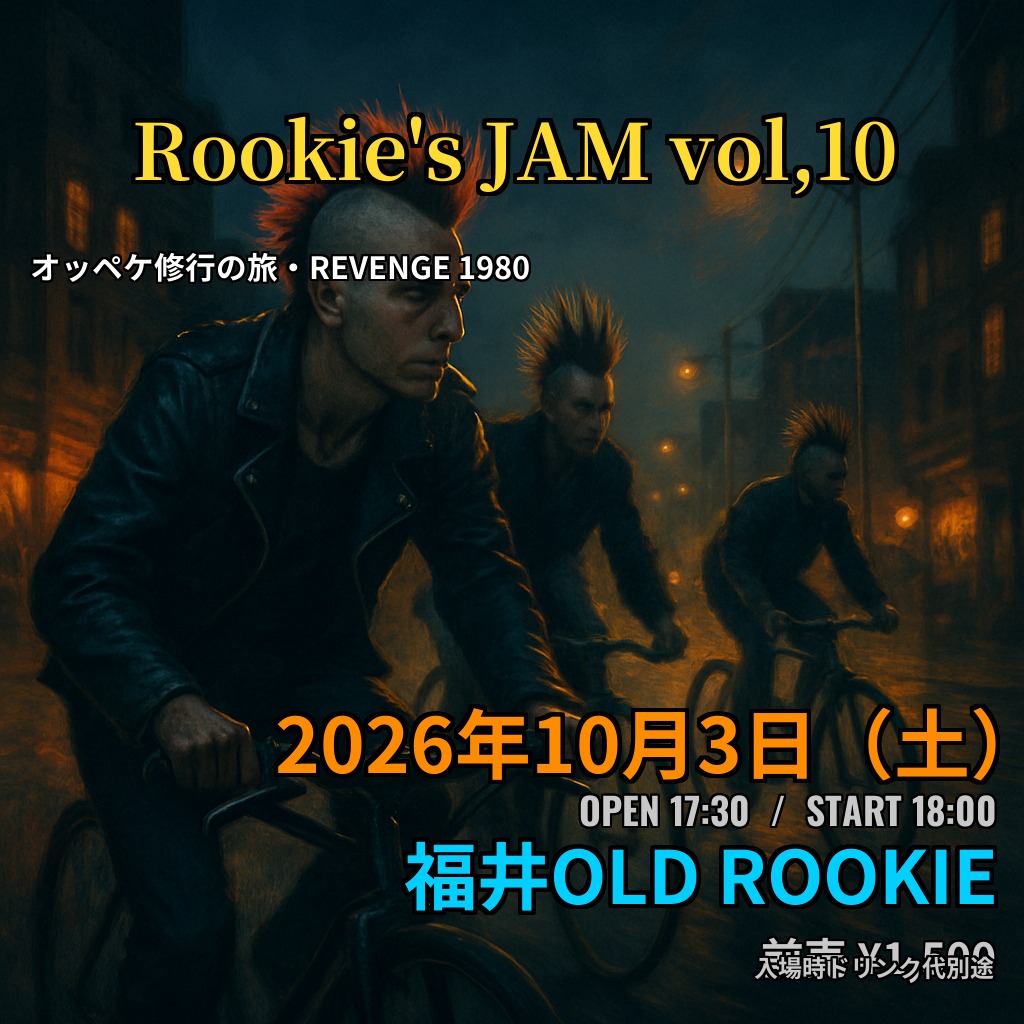 Rookie's JAM vol,10フライヤー