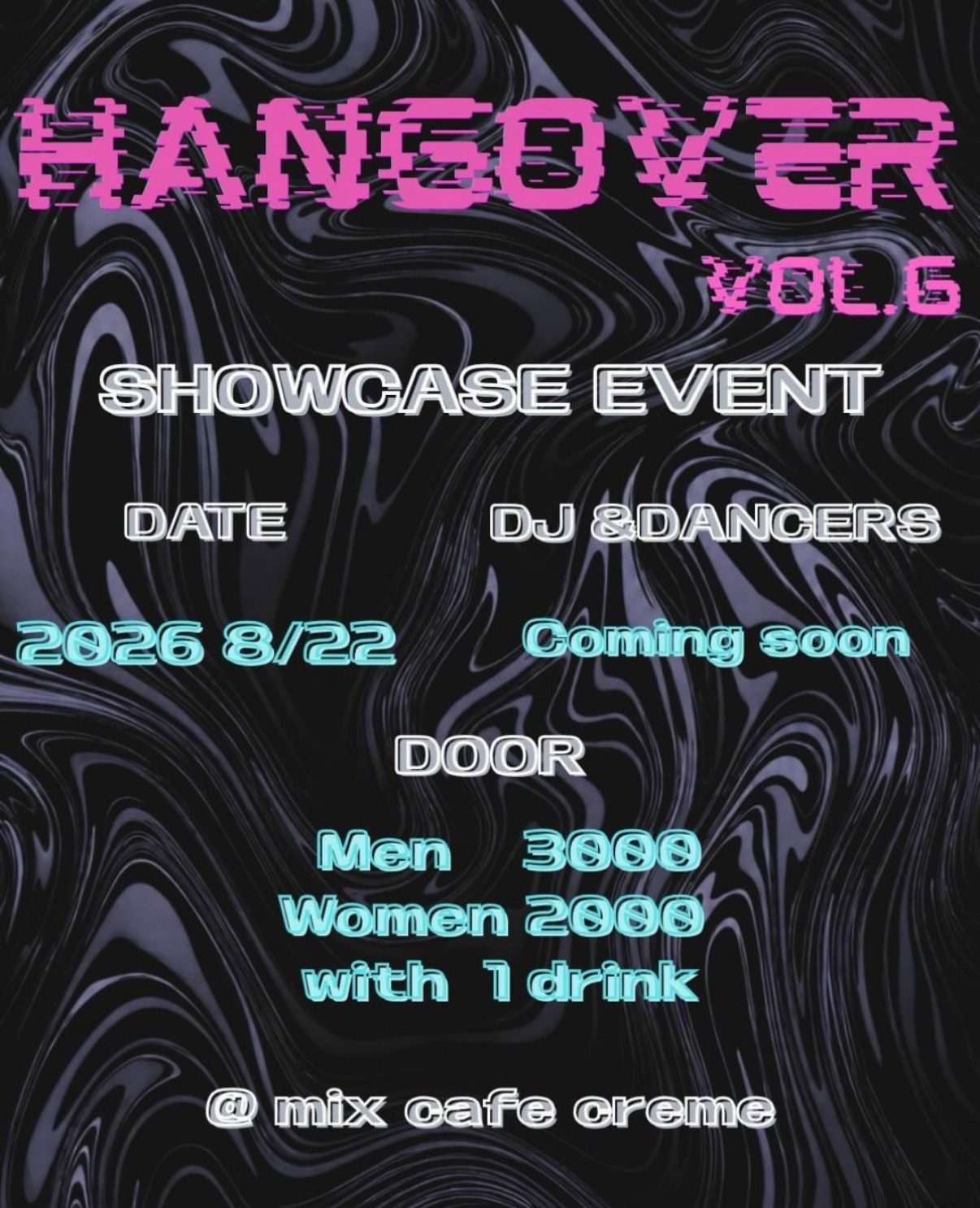 HANGOVER VOL.6フライヤー